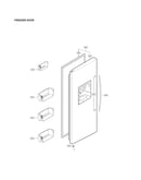 Freezer door parts