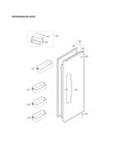 Refrigerator door parts