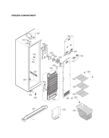 Freezer compartment parts