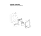 LG LSMX211ST/00 ice maker & ice bin parts diagram