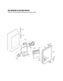 Ice maker & ice bin parts