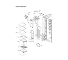 LG LSXC22336S/00 freezer compartment parts diagram