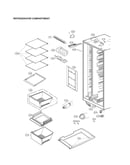 Refrigerator compartment parts