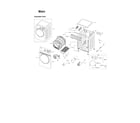 Samsung DV395GTPASU/A1-00 main assy diagram