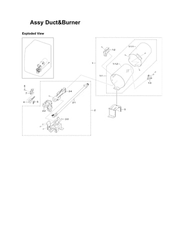 Duct & burner assy