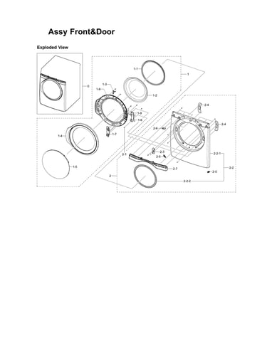 Front & door assy