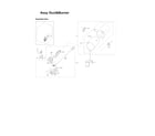 Samsung DV395GTPASU/A1-01 duct & burner assy diagram