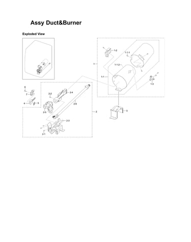Duct & burner assy