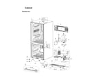 Samsung RB195ABBP/XAA-00 cabinet parts diagram