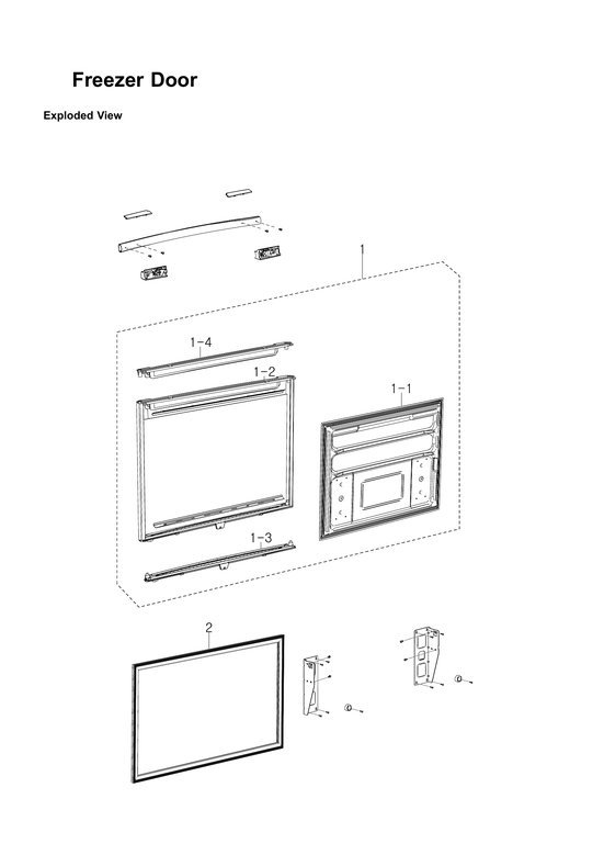 Freezer door parts