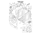 Whirlpool WGD8410SW2 cabinet parts diagram