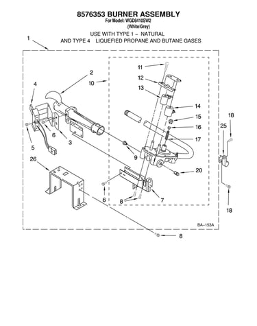 8576353 burner assy