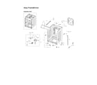 Samsung WF241ANW/XAA-00 frame & cover assy diagram