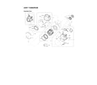Samsung WF241ANW/XAA-00 tub & drum assy diagram