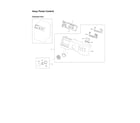 Samsung WF241ANW/XAA-00 control panel assy diagram