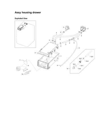 Housing drawer assy