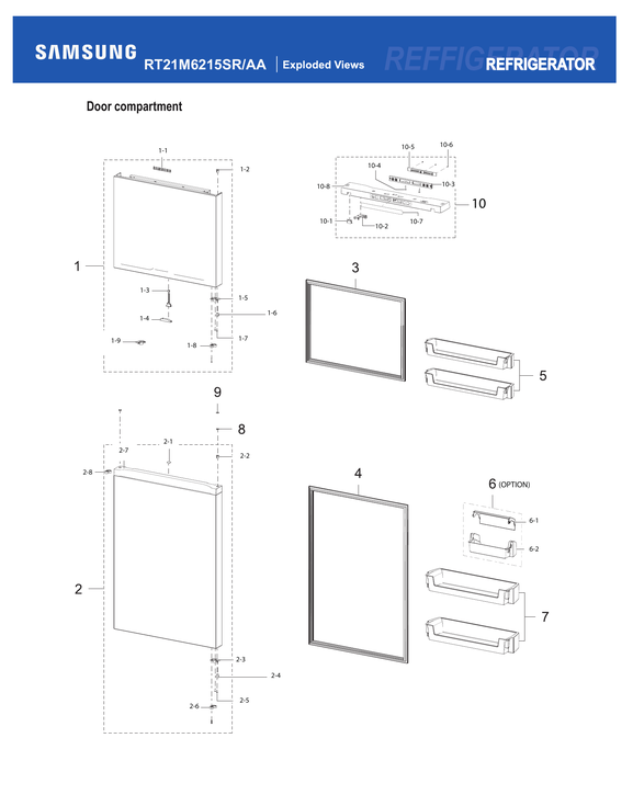 Door compartment
