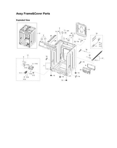 Frame & cover assy