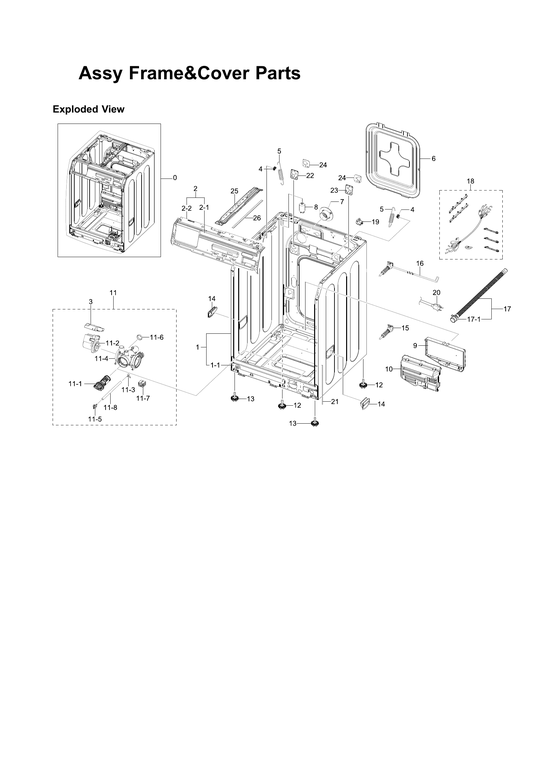 Frame & cover assy