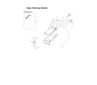 Samsung WF331ANR/XAA-05 housing drawer assy diagram