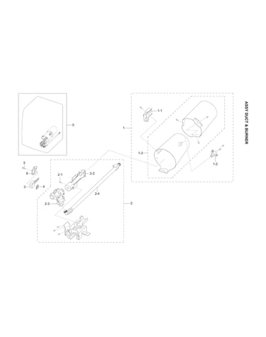 Duct & burner assy
