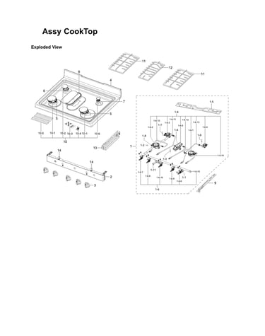 Cooktop assy