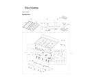 Samsung NX60A6311SG/AA-01 cooktop assy diagram