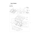Samsung NX60A6311SG/AA-02 cooktop assy diagram