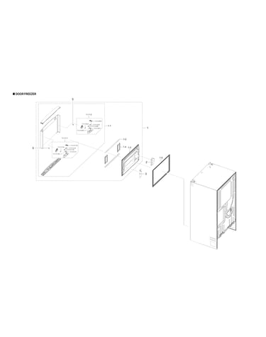 Freezer door parts