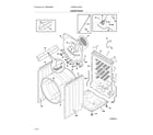 Electrolux EWMED70JIW3 cabinet/drum diagram