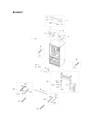 Cabinet 1 parts