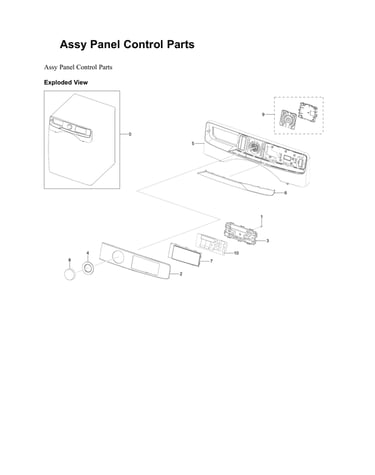 Control panel parts assy