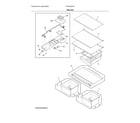 Frigidaire FFHI1835VS2 shelves diagram