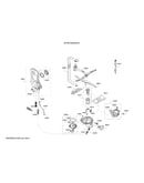 Water inlet/heat pump/spray arm