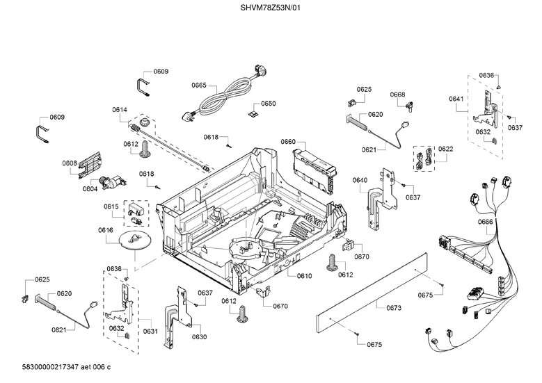 Base/main harness/power cord