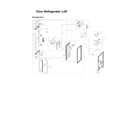 Samsung RF23R6201SG/AA-50 left refrigerator door parts diagram