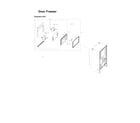 Samsung RF23R6201SG/AA-50 freezer door parts diagram