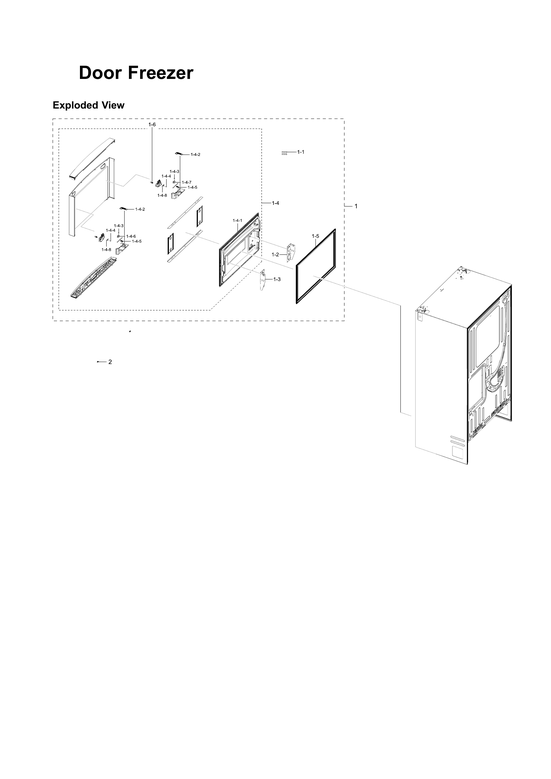 Freezer door parts