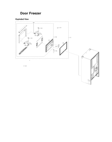 Freezer door parts