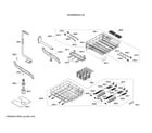 Bosch SHX68M09UC/46 spray arm/racks/cutlery basket diagram