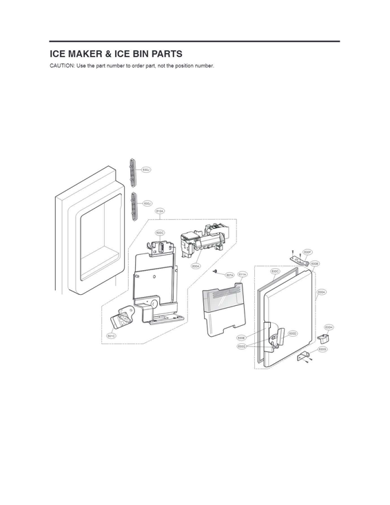 ICE MAKER & ICE BIN PARTS