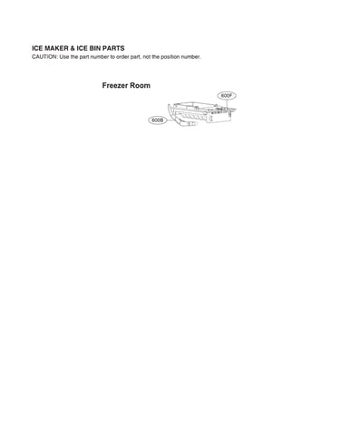 Ice maker & ice bin parts