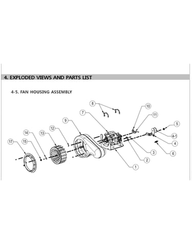 Fan housing assy