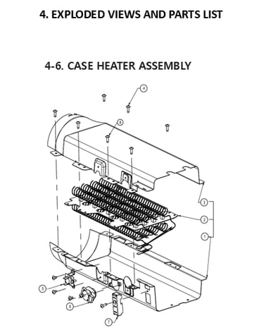 Case heater assy