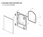 Kenmore 11179142220 door assy diagram