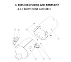 Kenmore 11179142220 duct cone assy diagram