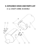 Duct cone assy