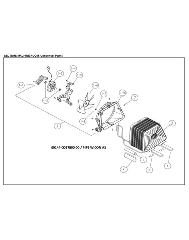 Machine room condenser