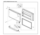 Kenmore 11161212615 freezer door diagram