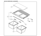 Kenmore 11161212615 crisper shelf diagram